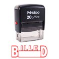 thumbnail image 1 of Printtoo Self Inking BILLED Rubber Stamp Office Stationary Stamp-Red, 1 of 1