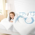 thumbnail image 3 of Erosebridal Blue Bowknot Bedding Comforter Set for Girls, Monogrammed S Full Bedding Set, Reversible 7 Pieces, 3 of 6