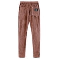 thumbnail image 4 of GrmtClth Mens Corduroy Pants Retro Straight Trousers Classic Wide Leg Trendy Stripe Outfit Coffee M, 4 of 4