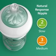 Philips Avent Natural Response Glass Newborn Gift Set, Bpa-Free, Flow 2 and 3, SCD858/01