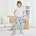 thumbnail image 6 of Kids' Pajama Pants Soft Relaxed Fit Sleep Pants Lounge Pants with Pockets Sea Turtles and Coral Reefs Small, 6 of 9