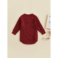 thumbnail image 4 of Bagilaanoe Newborn Baby Girl Boy Knit Rompers Sweater Warm Long Sleeve Bodysuit 3M 6M 9M 12M 18M 24M Infant One Piece Jumpsuit, 4 of 9