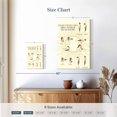 thumbnail image 4 of Elephant Stock Ashtanga Vinyasa Chart Wall Art - Vertical Canvas Wall Art - Living Room Wall Decor - Wellness Canvas - Beige And Yellow Decor - 8" x 12", 4 of 8