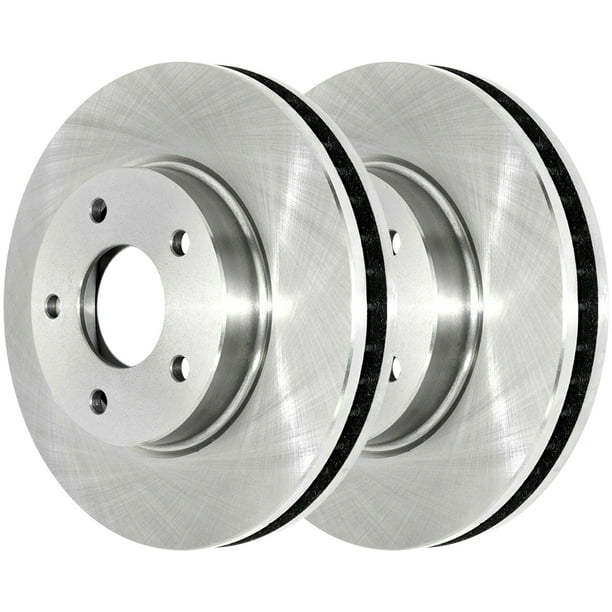 AutoShack Front Brake Rotors Pair of 2 Driver and Passenger Side