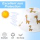 thumbnail image 4 of 50-54 cm Circunferencia de la Cabeza Sombreros para Hombres y Mujeres, Sombreros para el Sol con patrón de cervatillo, ala Grande, Sombreros de Pescador con protección Solar para niños,Black, 4 of 5