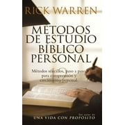 Métodos de Estudio Bíblico Personal: Métodos Sencillos, Paso a Paso Para Comprensión Y Crecimiento Personal, (Paperback)