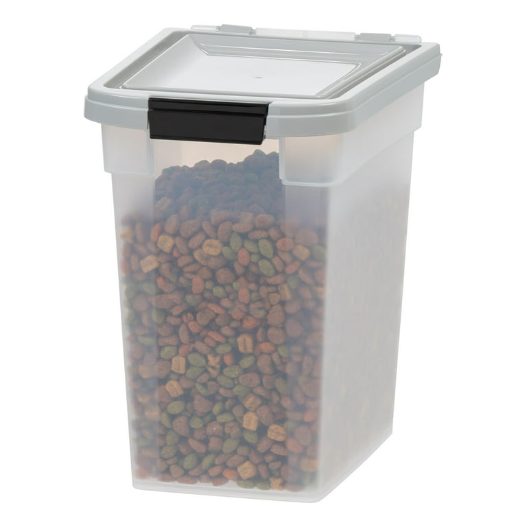 Iris Usa - 25lbs - 12.75qt/3.1gal Airtight Pet Food Storage Container, Gray  : Target