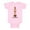 Pink, variant on TeesAndTankYou Peace Love And Halloween Baby Onesie Infant One Piece Bodysuit Newborn White