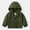 Army Green, variant on ZZwxWA Spring Autumn Boys' Loose-Fit Zip-Up Jacket, Embroidered Lettering Hooded Windbreaker with Dual Pockets for Kids
