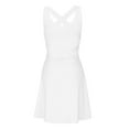 thumbnail image 5 of YDDIAN One Piece Swimdress Swimsuits for Women Tummy Control Swim Dress Cute Modest Skirt Bathing Suit White L, 5 of 7