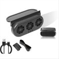 thumbnail image 1 of Solar Powered Car Exhaust Fan 3 Head Electric Car Cooling Fan A, 1 of 5