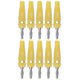 thumbnail image 1 of 10pcs/set 4mm Banana Plug Socket Terminal Connector for Welding Machinery Charging GeneratorsYellow, 1 of 5