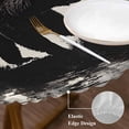 thumbnail image 4 of Brown Bear Forest Silhouette Round Fitted Table Cover Vintage Animal Tree Waterproof Table Cloth with Elastic Edge Wipeable Tablecloth for Picnic Camping Party Fits 45"-54" Diameter, 4 of 8