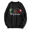 thumbnail image 6 of Wxolcjlv Christmas Paw Print Sweatshirt for Women Pullover Build Sweatshirts, 6 of 6