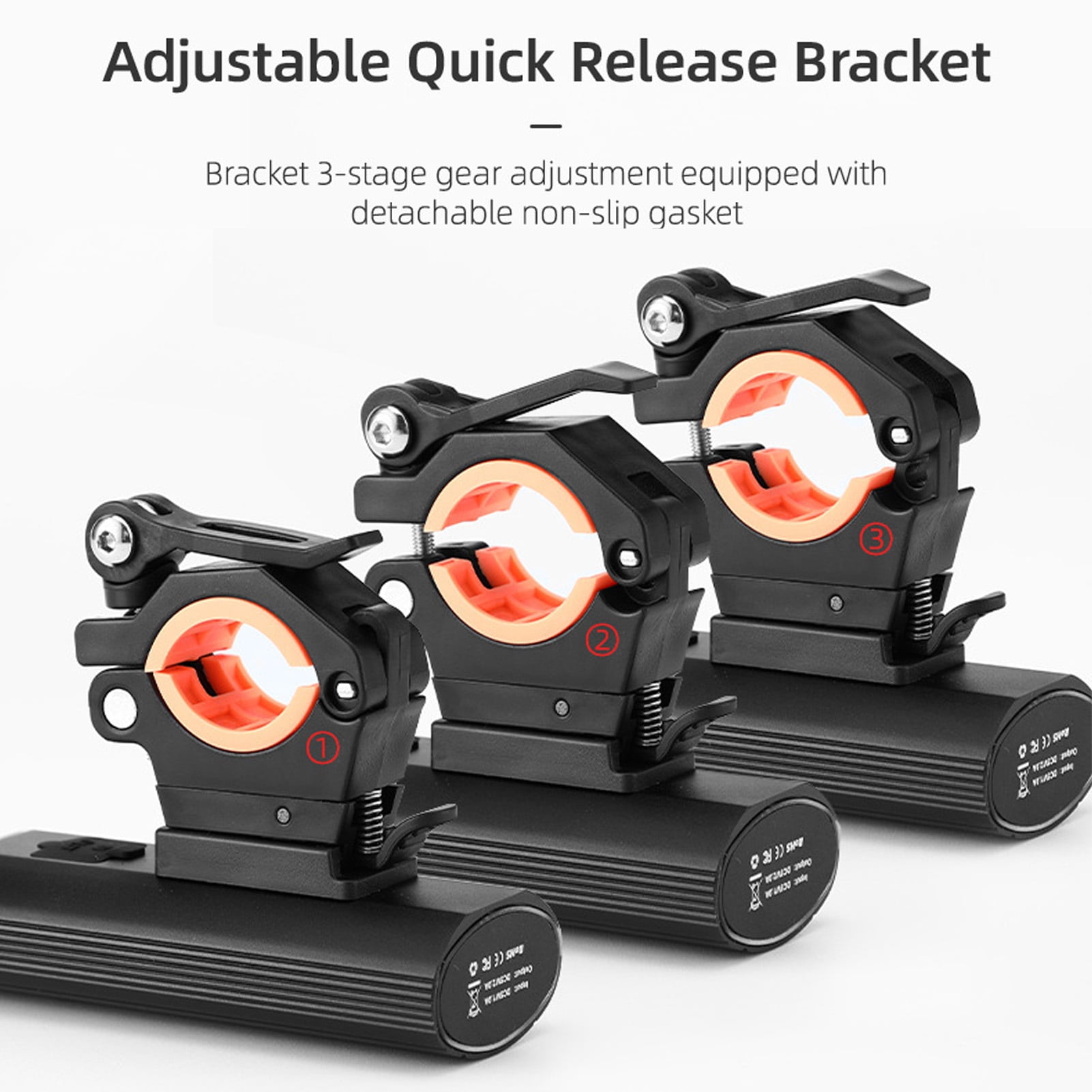 Phare Avant Et Feu Arrière LED Pour Vélo - 3000 Lumens, Batterie 3000mAh, étanche IPX6 - 5 Modes, Recharge USB - Sécurité Nocturne - 10