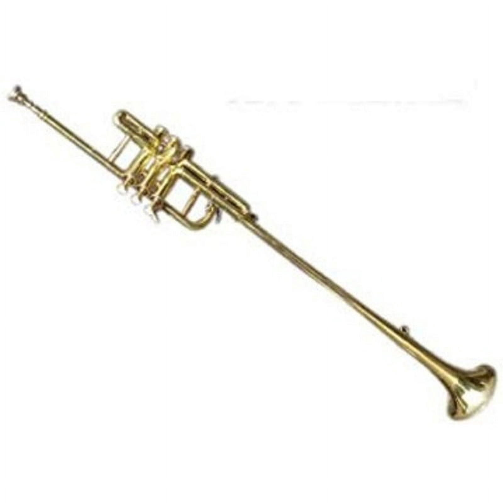 SHREYAS Branded Flag Trumpet Solid Premium Brass Built Material with Free Hardcase & Mouthpiece