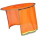 thumbnail image 2 of Parasol de malla con ala completa para casco de seguridad, para hombre y mujer, para jardinería Naranja, 2 of 9