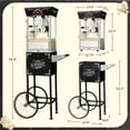 thumbnail image 6 of Great Northern 6084 Black Matinee Movie Eight Ounce Bar Style Antique Popcorn Machine, 6 of 7
