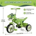 thumbnail image 6 of Lanzxjv Dinosaur Kids Tricycle for Rider, Toddler Trike with Music, Light for 2-7 Years Old Boys Girls, Preschool Daycare Kids Bike Toy with Big Wheel, Storage Basket, 6 of 6