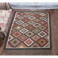 thumbnail image 2 of Wool Jute Kilim Rug, Handwoven, Decorative Kilim Dhurrie Rug, Accent Traditional Indian/WOOL JUTE RUGS Bohemian Modern Gifts Rug ( 8x10 Ft ) ( KILM- 19 ), 2 of 6