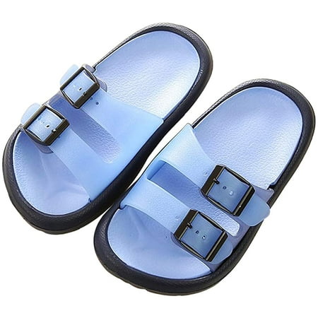 

Toddler Little Kids Summer Sandals Non-Slip Boy Girl Slide Lightweight Beach Water Shoes Shower Pool Slippers
