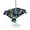 Blue, variant on Outdoor Tablecloth with Umbrella Hole for Patio/Picnic/Party/Camping, Green Blue Dinosaur Waterproof Table Cloth Rectangle Table Cover Washable, Trees Animals Modern Art Graffiti (54"x 80")