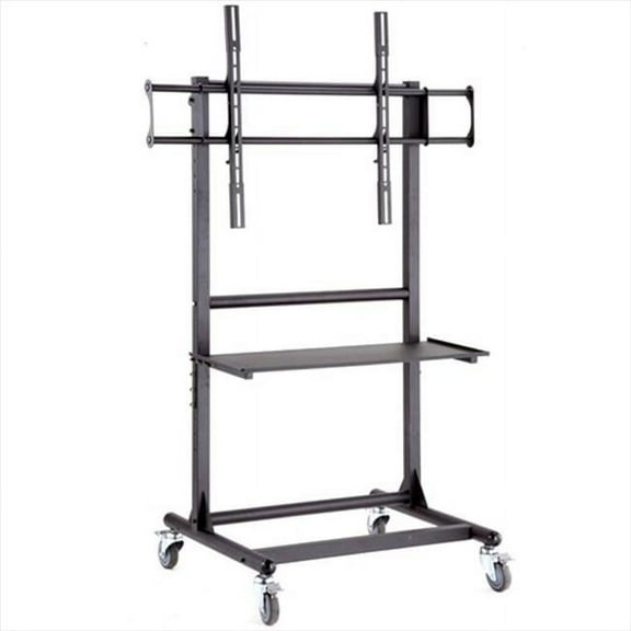 Cotytech CT-OS45-1S Adjustable Ergonomic Mobile Tv Cart For 56-Inch To 70-Inch Tvs With 1 Shelf