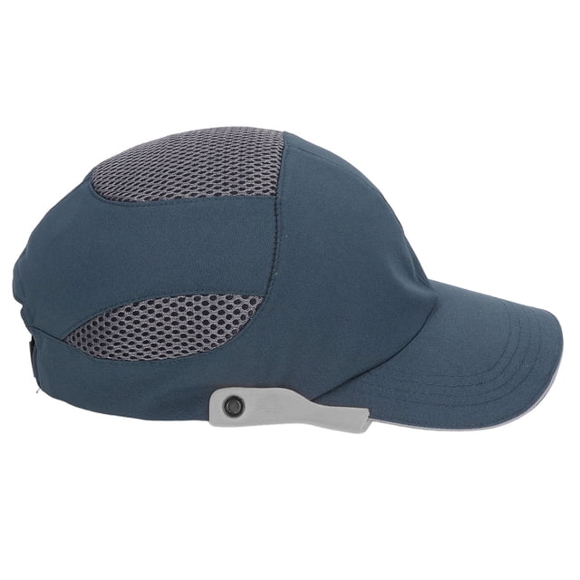 Bump Hat, Wide Application Comfortable Protective Hat Breathable For Working Blue With Gray Edge
