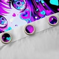 thumbnail image 4 of Erosebridal Cartoon Girl Blackout Curtains Set of 2 (52x84 Each),Kawaii Japanese Pattern Window Curtains For Kids, 4 of 7