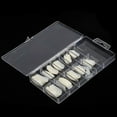 thumbnail image 4 of Bienvenido 100Pcs Natural False Nail Art Tips UV Gel Practice Fake Artificial Nails( Natural Color ), 4 of 8