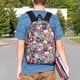 thumbnail image 4 of Easygdp music Skull record Retro Mochila Ligera de 15 Pulgadas para Estudiantes, Mochila Cómoda para la Escuela y Viajes, Correas Ajustables, 4 of 6