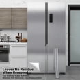 thumbnail image 4 of Bexikou Stainless Steel Contact Paper, 15.75 x 78.7 Inch Metallic Self Adhesive Removable Wallpaper, Waterproof Cabinet Liner Vinyl for Kitchen Countertop Cabinet Furniture Decor, 4 of 7