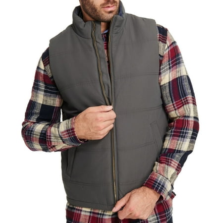 - Weatherproof Mens Medium Puffer Mock Neck Vest Jacket
