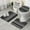 Black Geometric Striped-1, variant on Black Geometric Diamond Pattern Bathroom Rugs Sets 3 Piece,Toilet Cover Set,Absorbent Non Slip Bathroom Mats Sets with U-Shaped Contour Rug Toilet Rug Set