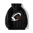 thumbnail image 4 of WEAIXIMIUNG Sweat à Capuche Zippé pour Femmes, Manches Longues, Imprimé Graphique, Léger, Pull de Football, 4 of 4