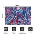 thumbnail image 5 of Blue Pioneer Flower and Paisley Pattern Door Rugs,Washable Non Slip Door Mats Indoor,Decorative Door Mats,Entry Mat Indoor for Entrance,Bedroom,Kitchen,Bathroom,16"x24", 5 of 6