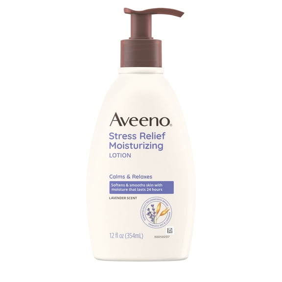 Aveeno Stress Relief Moisturizing Lotion, Lavender Scent, 12 fl. oz