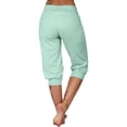 thumbnail image 5 of Capri Pants For Women,Drawstring Shorts Women Linen Blend Shorts High Waisted Ladies Bermuda Shorts Knee Length Workout Sweatpants Beach Shorts Shorts For Older Women Vacation Shorts, 5 of 7