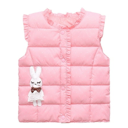 

NOKIO Children S Insulated Winter Parka Fall Winter Outerwear Child Kids Toddler Baby Boys Girls Sleeveless Cute Cartoon Winter Solid Coats Jacket Reversible Vest Outwear Outfits Baby Girl Jackets