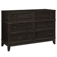 thumbnail image 3 of Canddidliike Rustic Dresser Solid Wood Dresser with 6 Drawers Cabinet, Coffee, 3 of 7