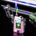 thumbnail image 1 of Teissuly Clearance Outdoor Windproof Lighter Electric Lighters USB Rechargeable-Flameless-Plasma Cool Lighters For Camping,Hiking,Adventure(Pink, ) Teissuly WER2023081406544, 1 of 7