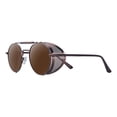 thumbnail image 1 of Gafas de sol Steampunk BLESIY Vintage 400 Protección Bloqueo Metal Lente Marrón Oscuro, 1 of 7