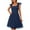 Navy, variant on PRETTYGARDEN Womens Trendy Mini Summer Dresses Sleeveless Tulle Ruffle Square Neck Tiered Smocked Beach Vacation Dress