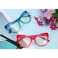 thumbnail image 3 of FEISEDY Trendy Cateye TR90 Blue Light Blocking Spring Hinges Computer Glasses Women B2676, 3 of 6