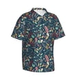 thumbnail image 2 of Daiia berry Nuts Leaf Hawaiian Shirt for Men Gentle Cotton Regular Short Sleeve Casual-3X-Large, 2 of 9