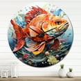thumbnail image 3 of Designart "Art Piscine Fishing Pop wall art III" Animals Oversized Wall Clock, 3 of 5