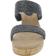 thumbnail image 3 of Style & Co. Womens Daliaa Faux Leather Woven Wedge Sandals, 3 of 3