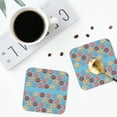 thumbnail image 4 of Kdxio Cute Donut Funny Coasters,4 Pcs Leather Coasters,Housewarming Gifts,Protect Furniture from Water Marks Scratch and Damage, 4 of 8
