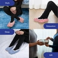 thumbnail image 6 of BambooMN Women's Cozy Comfort Fuzzy Soft Fleece Lined Colorful Anti-Slip Grip Slippers - Assortment 3D - Medium - 3 Pairs, 6 of 6