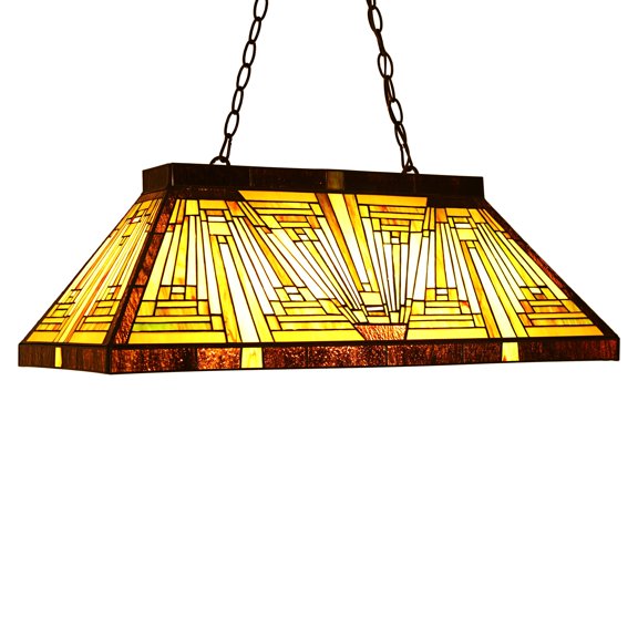 RADIANCE Goods Mission 3 Light Blackish Bronze Island Pendant 28" Wide